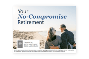Stonewood's popular No-Compromise Retirement seminar or webinar presentation. 